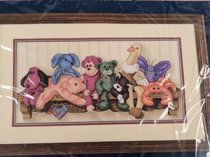 Sunset Counted Cross Kit BEST BUDDIES 13661 Stuffed Animals Plushies SEALED 1998 - Picture 1 of 4