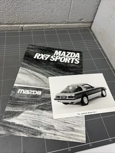 VINTAGE DEALER CAR BROCHURE PRESS PHOTO MAZDA RX-7 SPORTS 1984 MUSCLE MANCAVE - Bild 1 von 7