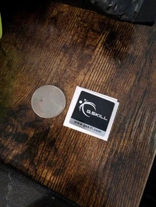 New Genuine G.SKILL Memory Ram Computer Case Emblem Sticker Logo Badge Label - Afbeelding 1 van 2