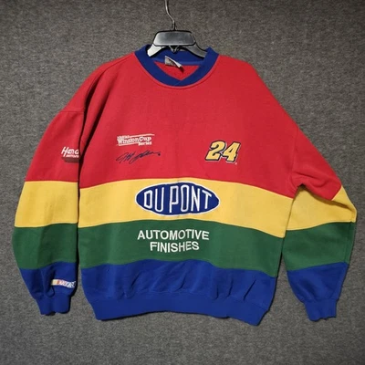 Винтажная гоночная толстовка NASCAR Chase Authentics Jeff Gordon DuPont XL 90-е Y2K - Изображение 1 из 4