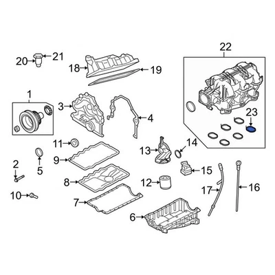 For Ford Mustang 2005-2010 Ford 5H2Z9439BA Engine Intake Manifold Gasket Foto 1 de 3