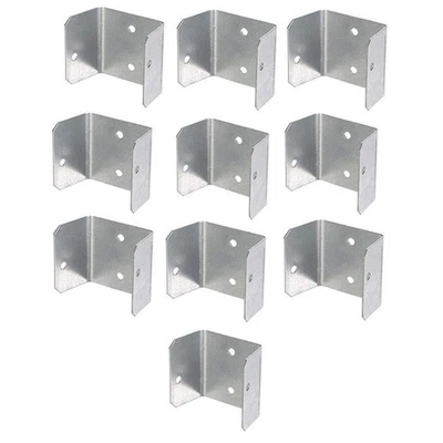 Rust Resistant Fence Panel Clips 10 Pack for Sturdy Trellis and Timber Post Use - Image 1 of 4