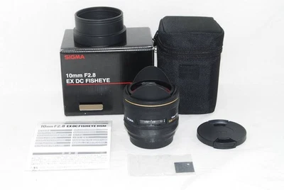 Sigma Af 10Mm F2.8 Ex Dc Fisheye Hsm Sony A Mount With Original Box - Image 1 of 4
