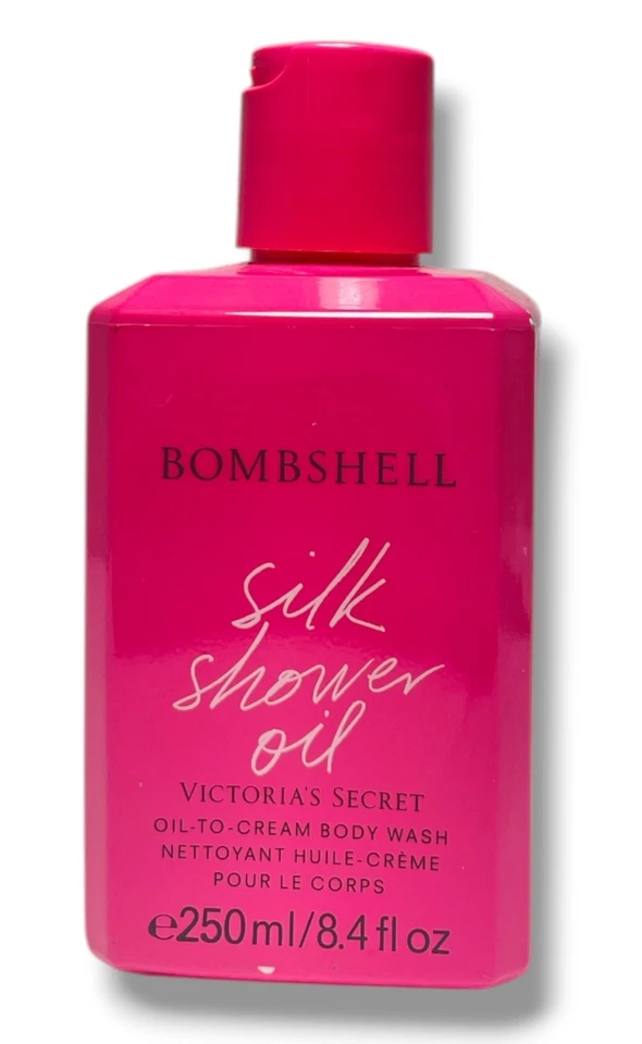 2x Victoria's Secret Bombshell Silk Shower Oil to Cream Body Wash 8.4 Oz EA