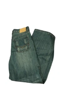 Guess Mens Size 34 x 30 Cliff Boot Cut Distressed Denim Medium Wash Jeans - Picture 1 of 8
