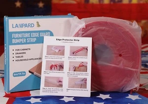 LANPARD Kids Transparent Strip Table Edge Guard Furniture Corner Protector 6M - Picture 1 of 4