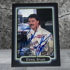 Ernie Irvan KROGER RACING 1990 MAXX #2 NASCAR WINSTON CUP VINTAGE signed card - Picture 1 of 1
