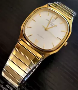 đŸ”¥RARE Vintage Jules Jurgensen 4562 Quartz Gold Tone Men's Watch - Picture 1 of 4