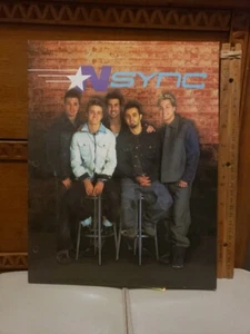 Vintage Nsync Folder 2 Pocket 3 Hole Unpunched Justin Timberlake 2000 Winterland - Picture 1 of 6