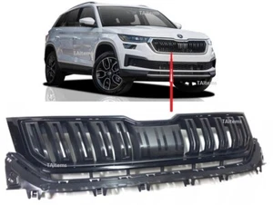FRONT UPPER GRILLE WITHOUT TRIM FOR SKODA KODIAQ 2016- - Picture 1 of 6