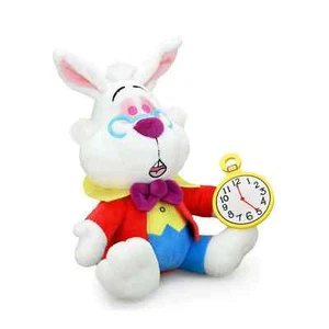 WHITE RABBIT PLUSH 8" Alice in Wonderland Cute Kidrobot Phunny Plushy NEW - Picture 1 of 3