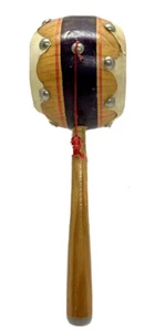 Monkey Spinning Balance doppelseitige Trommelrassel / Percussion / Holzfell / 8" - Bild 1 von 9