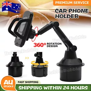 Universal Car Cup Holder Phone Mount Stand Cradle 360 Degree Adjustable Stand AU - Picture 1 of 9