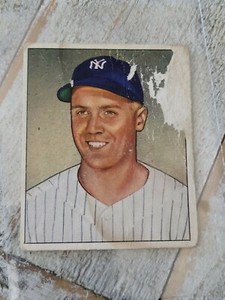1950 Bowman Set Break #101 Bobby Brown BASEBALL CARD VINTAGE