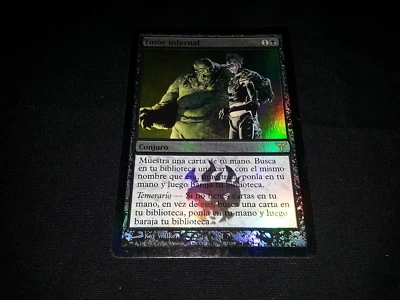 MTG 1x Dissension black rare LP Spanish FOIL Infernal Tutor ships w/ tracking - Image 1 of 2