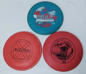 3 X Discraft X-CLONE Disc Golf, Omega AP Supergrip Teal, Innova Viper 150 Class - Picture 1 of 10
