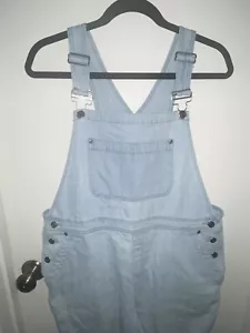 Liz Claiborne Overalls VINTAGE Women's Large Light Denim Blue Jean L - Picture 1 of 12