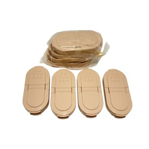 Vtg Tupperware Modular Mates Spice Shakers Set Of 8 Small Beige Pink Lids #1844 - Picture 1 of 3