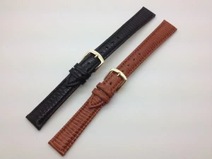 10mm 12mm 14mm LS716 Hadley Roma Lizard Grain Genuine Leather Watch Band Ladies - Picture 1 of 14