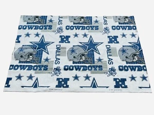 Vintage 90s Dallas Cowboys Blanket Throw Football 63"x43" Tailgate Bedding Decor - Picture 1 of 8