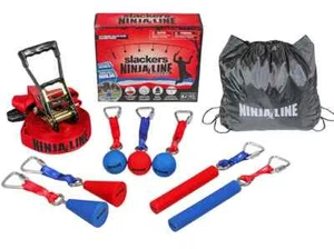 Slackers Ninja Line Pro Kit Garden Hanging Obstacle Course Activity Game Toy - Picture 1 of 1