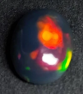 Firey Ethiopian black opal - loose natural welo Opal gemstone 2.80 CTS - Picture 1 of 10
