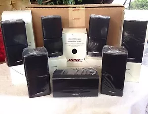 7 Altavoces Bose Double Cube DoubleShot Como Nuevos 1 Canal Central + 6 Negro Envolvente. - Imagen 1 de 12