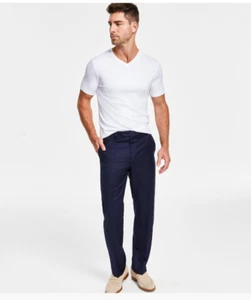 Lauren Ralph Men's Classic-Fit UltraFlex Stretch Flat Front Suit Pants Sz. 42x30 - Picture 1 of 3