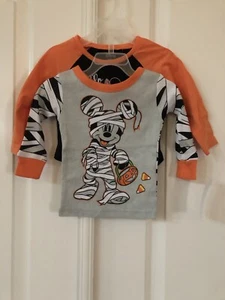 Toddler’s Halloween Mickey Mummy & Hello Pumpkin Top 12 months - Picture 1 of 8