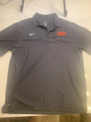 Cleveland Browns Nike Dri Fit Polo Size XL Cover