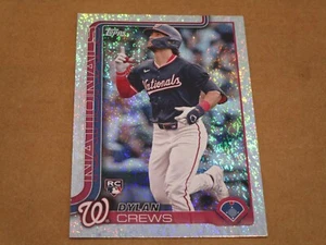 2025 Topps Dylan Crews ROOKIE Sand Glitter Foil Card Washington Nationals - Picture 1 of 1