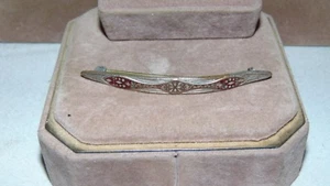 PIN BROCHE GENUNIE GOL.SONNE TONO PLATA VINTAGE  - Imagen 1 de 9