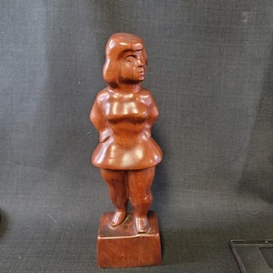 Chaim Gross American Carved Wood Sculpture Original "Circus Girl" 1939 - Picture 1 of 12