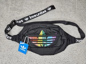 Adidas Fanny Pack Pride Rainbow Trefoil New With Tags - Picture 1 of 3