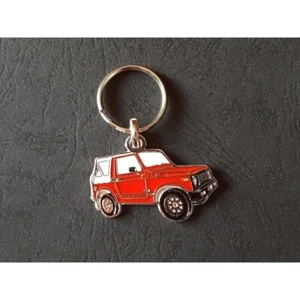 Schlüsselanhänger Profil Suzuki Samurai Santana SJ410 SJ413 Sierra (rot) - Bild 1 von 1