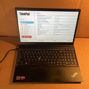 Lenovo ThinkPad E15 Gen 2, AMD Ryzen 7 4700U @2.00GHz 8GB RAM, NO SSD, BOOTS UP!