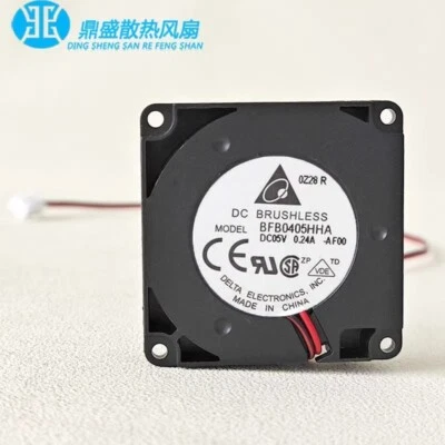Delta BFB0405HHA 4010 5V 0.24A 4CM 2-Wire Silent Cooling Fan - Image 1 of 4