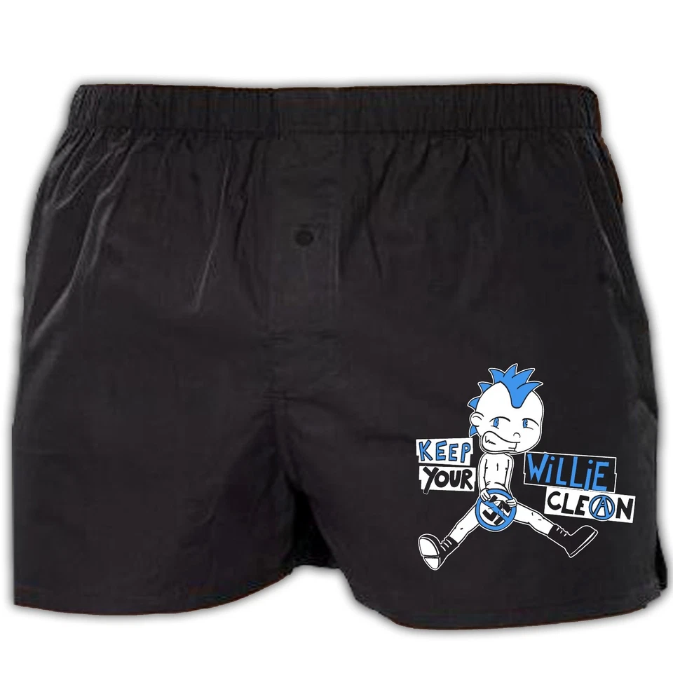 KEEP YOUR WILLIE CLEAN Boxer Shorts Clásicos NUEVO S-XXL Punk Contra Nazis FCK NZS  Foto 1 de 1
