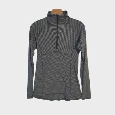 Columbia 1/4 Cremallera Omni-Mecha Top Ropa Activa Gris Rayas Para Mujer Talla Pequeña  Foto 1 de 4