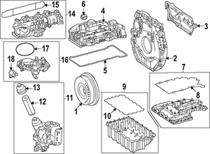 Genuine Mercedes-Benz Ts Oil Filter Element 654-180-11-00 - Picture 1 of 1