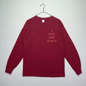 Kanye West I Feel Like Pablo Shirt - Long Sleeve - Burgundy - Hip Hop Rap Tee - Picture 1 of 5