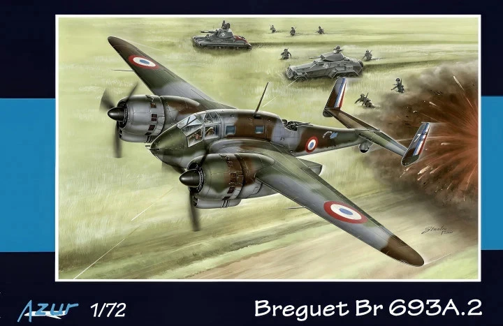✅Azur A053 Scala: 1:72 Breguet Br 693A.2 - Immagine 1 di 1