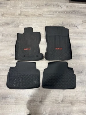 2022-2024  Genuine Subaru WRX  All Weather rubber floor liners w/logo J501SVC000 - Image 1 of 4