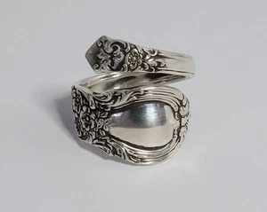 Lunt Sterling Löffel Wickelring amerikanisch viktorianisch floral - Bild 1 von 7