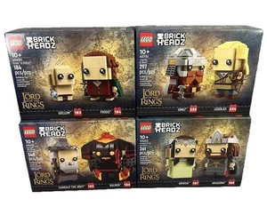 Lego Lord Of The Rings Brickheadz Lot Of 4 Sets (40630,40631,40632,40751) Sealed - Picture 1 of 12