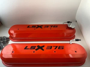 Chevrolet Performance LSX B15 376 Valve Covers Orange 19332317 - Picture 1 of 4