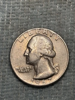 1967 QUARTER US COIN, NO MINT MARK DDO & DDR ERRORS,  - Image 1 of 4