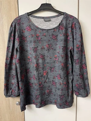 Damen-Pullover/ Shirt, Grau-pink, …🤩 - Bild 1 von 4