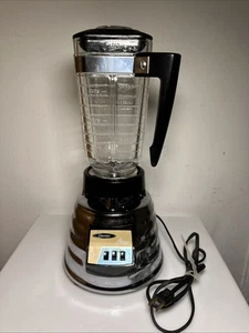 Vintage 1950’s Retro Oster Beehive Chrome Glass Blender Model 461A Working - Picture 1 of 11