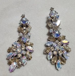 Ben Amun Vintage Strass Ohrhänger S-1 - Bild 1 von 4